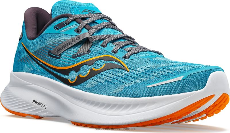 Saucony Men Guide 16 Wide 8460X123 Agave/Marigold