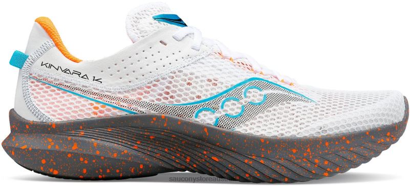 Saucony Men Kinvara 14 8460X26 White/Gravel