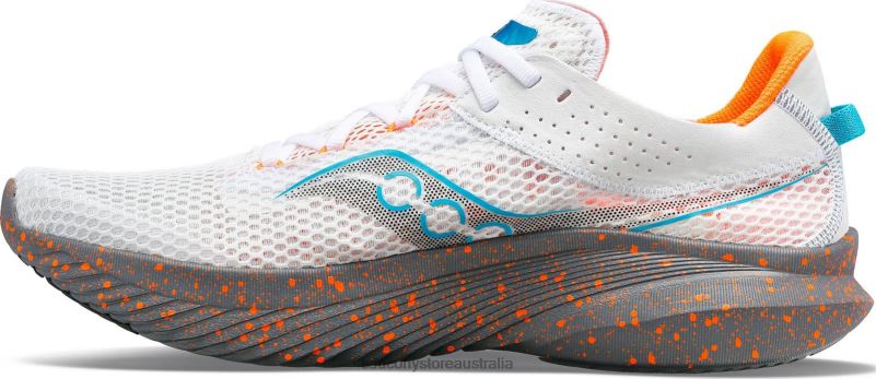 Saucony Men Kinvara 14 8460X26 White/Gravel