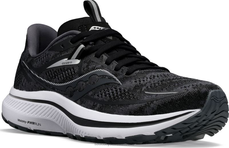 Saucony Men Omni 21 Wide 8460X116 Black/White
