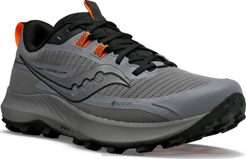 Saucony Men Peregrine 13 GTX 8460X111 Gravel/Black