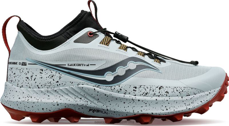 Saucony Men Peregrine 13 ST 8460X135 Vapor/Black