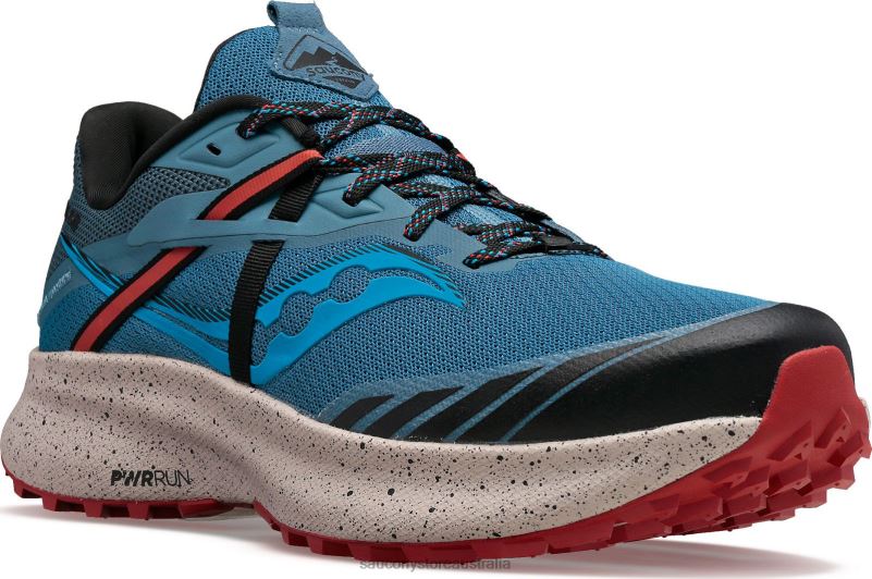 Saucony Men Ride 15 TR 8460X142 Deep Sea/Lava