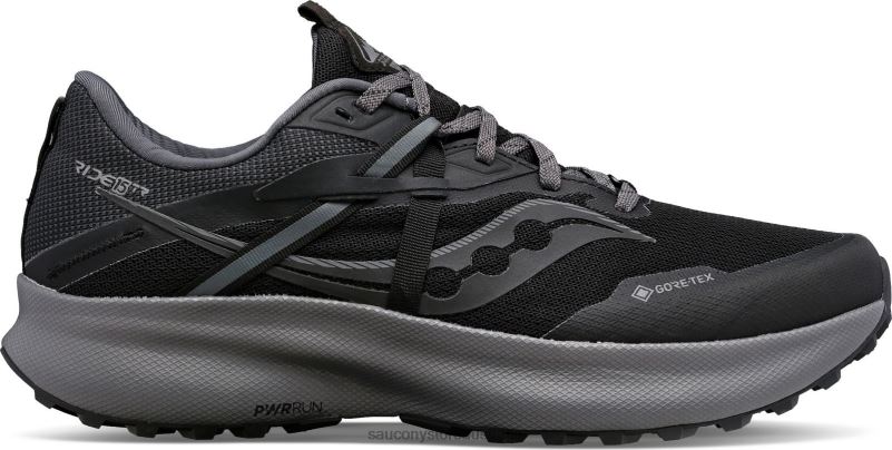 Saucony Men Ride 15 TR GTX 8460X144 Black/Charcoal