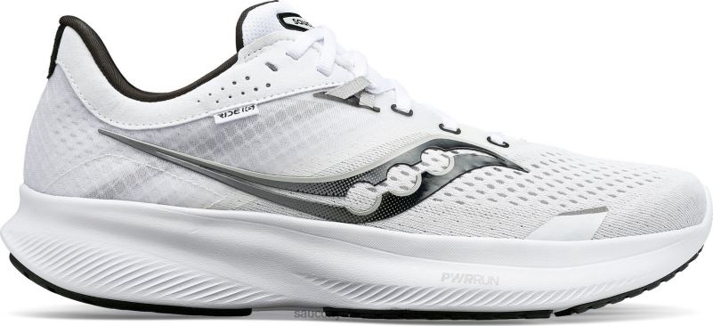 Saucony Men Ride 16 8460X10 White/Black