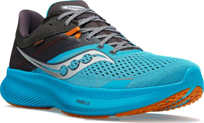 Saucony Men Ride 16 8460X2 Agave/Basalt