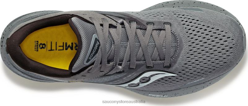 Saucony Men Ride 16 8460X7 Gravel/Sulphur