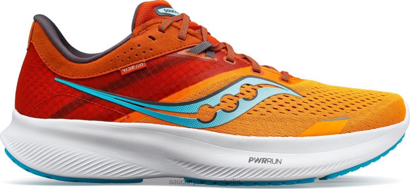 Saucony Men Ride 16 Wide 8460X119 Marigold/Lava