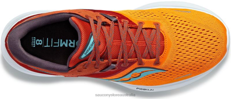 Saucony Men Ride 16 Wide 8460X119 Marigold/Lava
