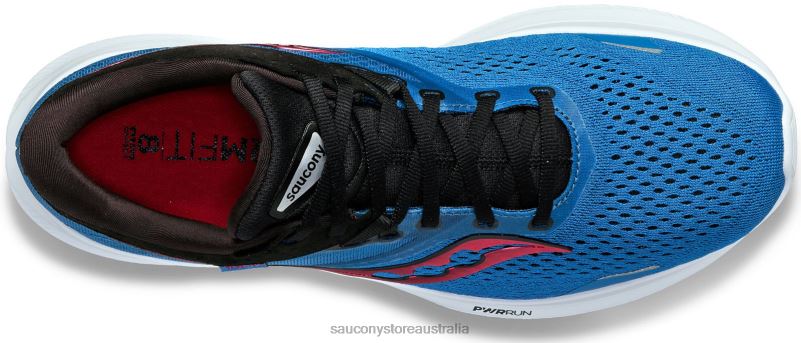 Saucony Men Ride 16 Wide 8460X120 Hydro/Black