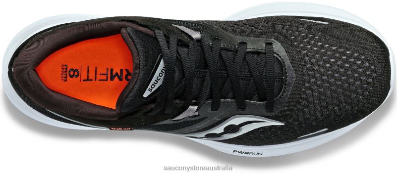 Saucony Men Ride 16 Wide 8460X121 Black/White