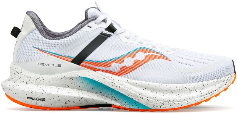 Saucony Men Tempus 8460X25 White/ViZiOrange