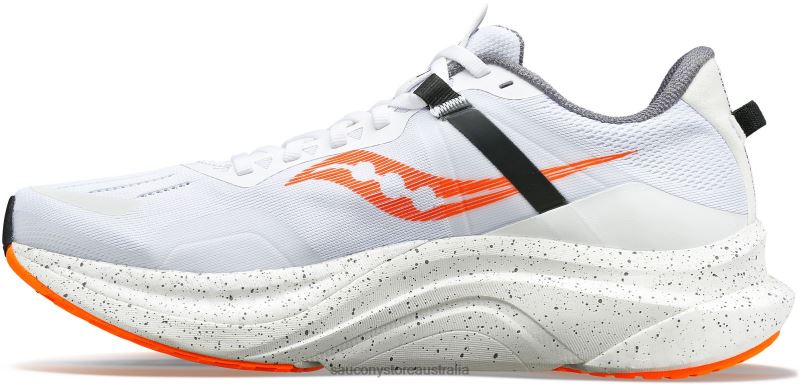 Saucony Men Tempus 8460X25 White/ViZiOrange