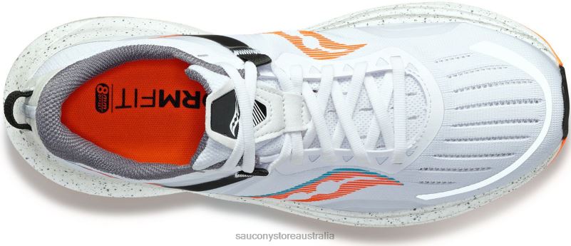 Saucony Men Tempus 8460X25 White/ViZiOrange