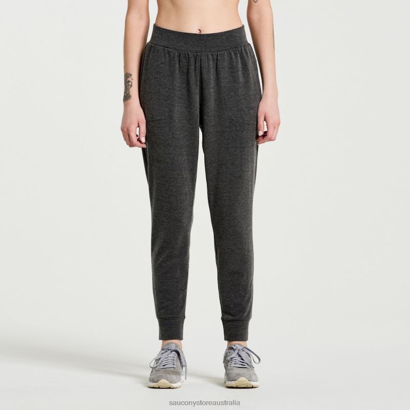 Saucony Women Boston Pant 8460X826 Black Heather