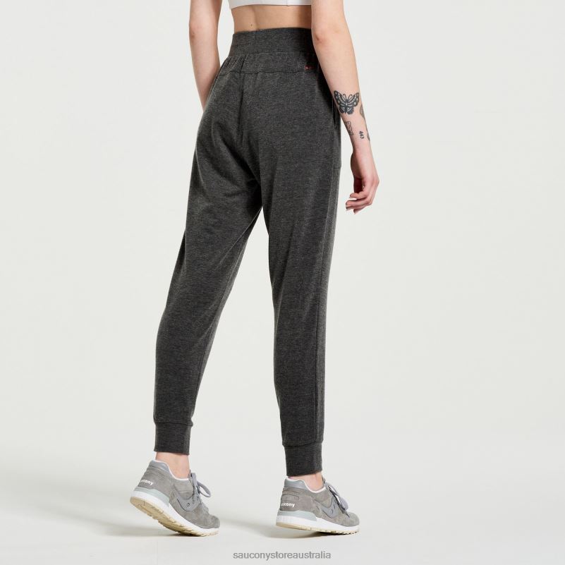 Saucony Women Boston Pant 8460X826 Black Heather