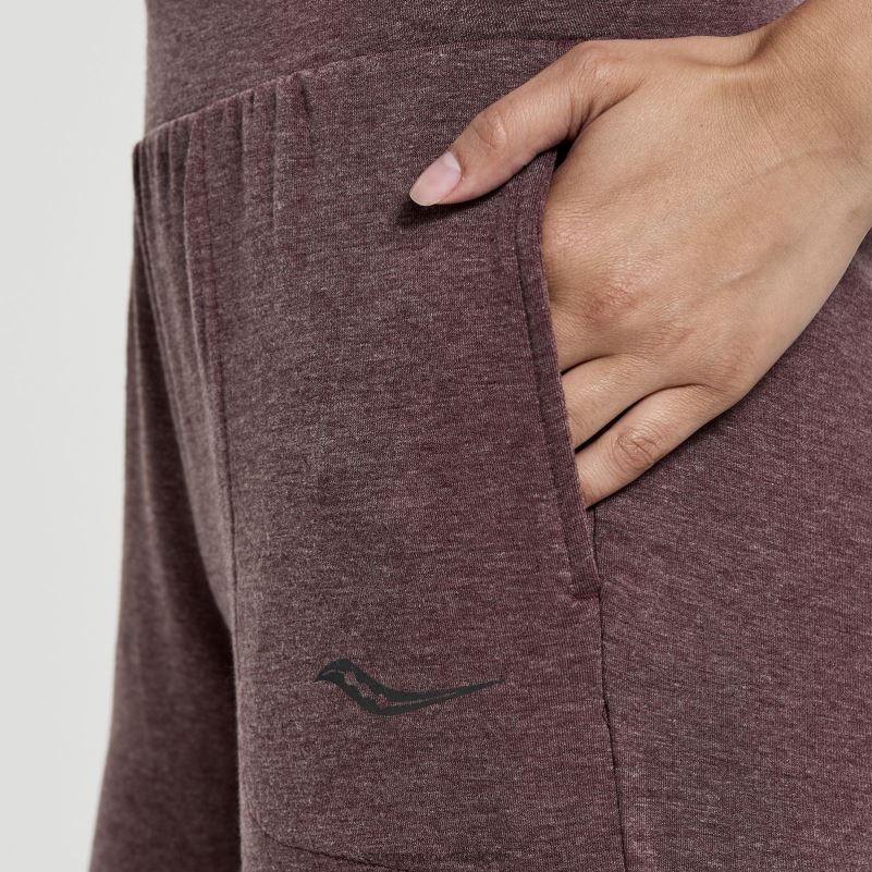 Saucony Women Boston Pant 8460X828 Stone Heather