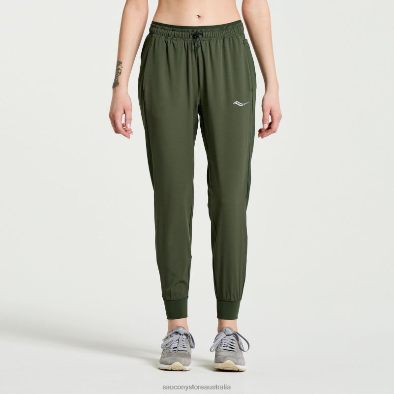 Saucony Women Boston Woven Pant 8460X830 Climbing Ivy