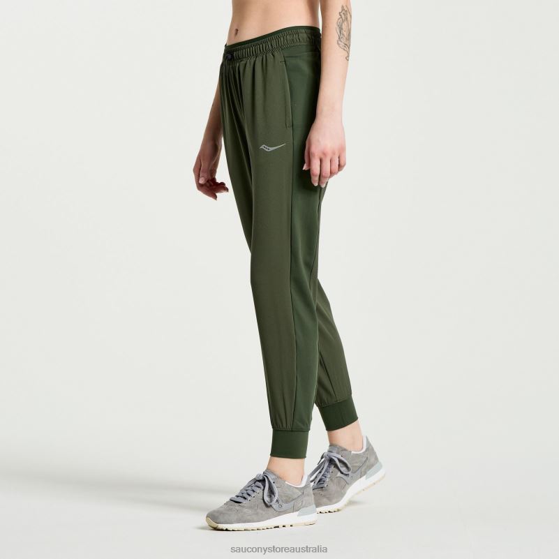 Saucony Women Boston Woven Pant 8460X830 Climbing Ivy