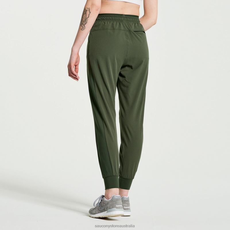 Saucony Women Boston Woven Pant 8460X830 Climbing Ivy