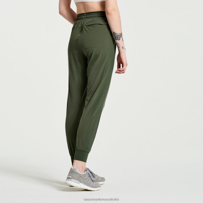 Saucony Women Boston Woven Pant 8460X830 Climbing Ivy