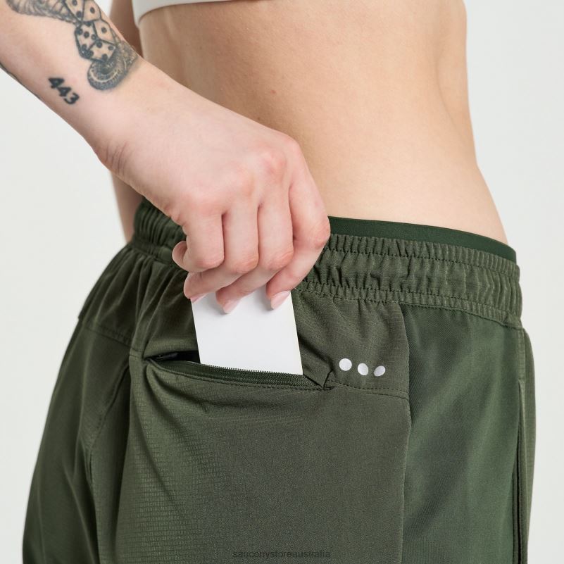 Saucony Women Boston Woven Pant 8460X830 Climbing Ivy