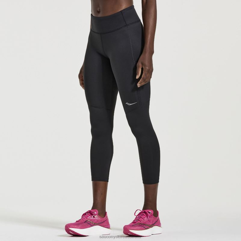 Saucony Women Fortify Crop Tight 8460X812 Black