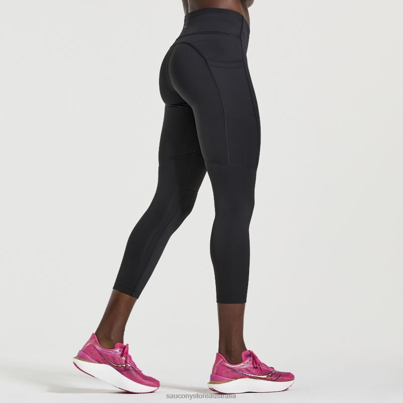 Saucony Women Fortify Crop Tight 8460X812 Black