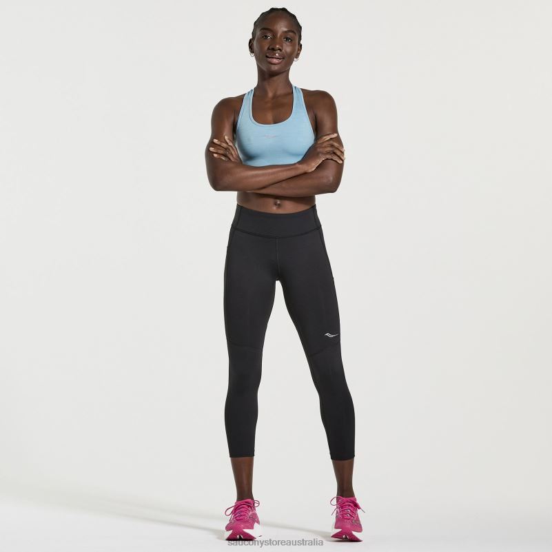 Saucony Women Fortify Crop Tight 8460X812 Black