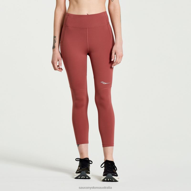 Saucony Women Fortify Crop Tight 8460X813 Apple Butter