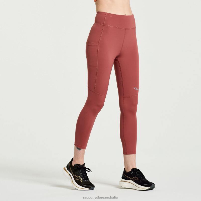 Saucony Women Fortify Crop Tight 8460X813 Apple Butter