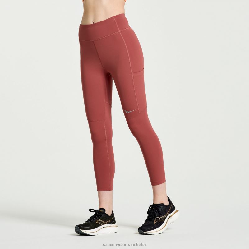 Saucony Women Fortify Crop Tight 8460X813 Apple Butter