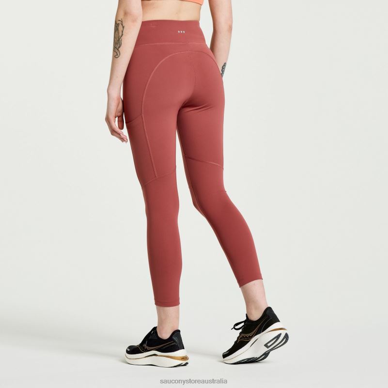 Saucony Women Fortify Crop Tight 8460X813 Apple Butter