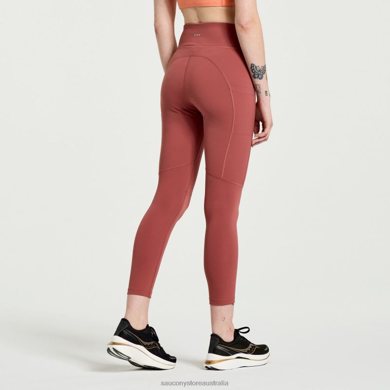 Saucony Women Fortify Crop Tight 8460X813 Apple Butter