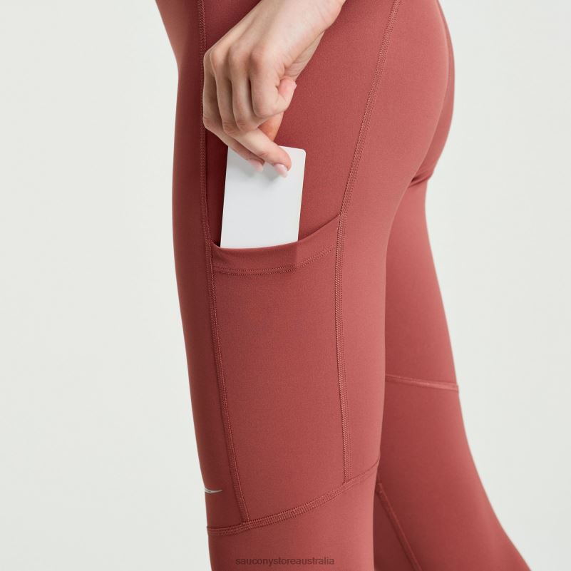 Saucony Women Fortify Crop Tight 8460X813 Apple Butter