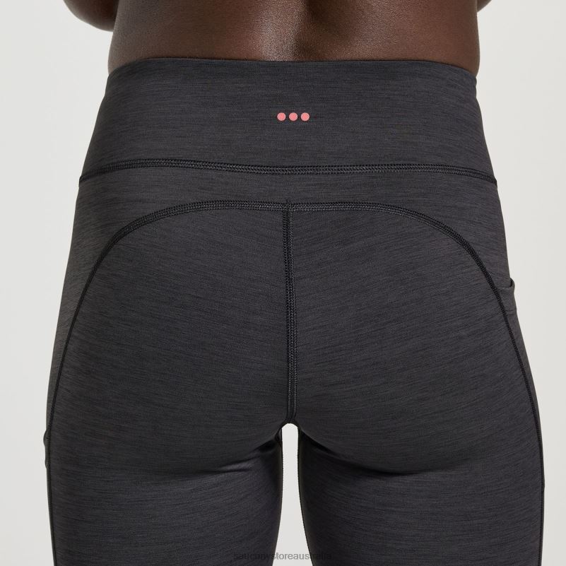 Saucony Women Fortify Tight 8460X859 Black Heather