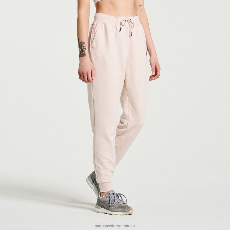 Saucony Women Rested Sweatpant 8460X849 Sepia Rose Heather