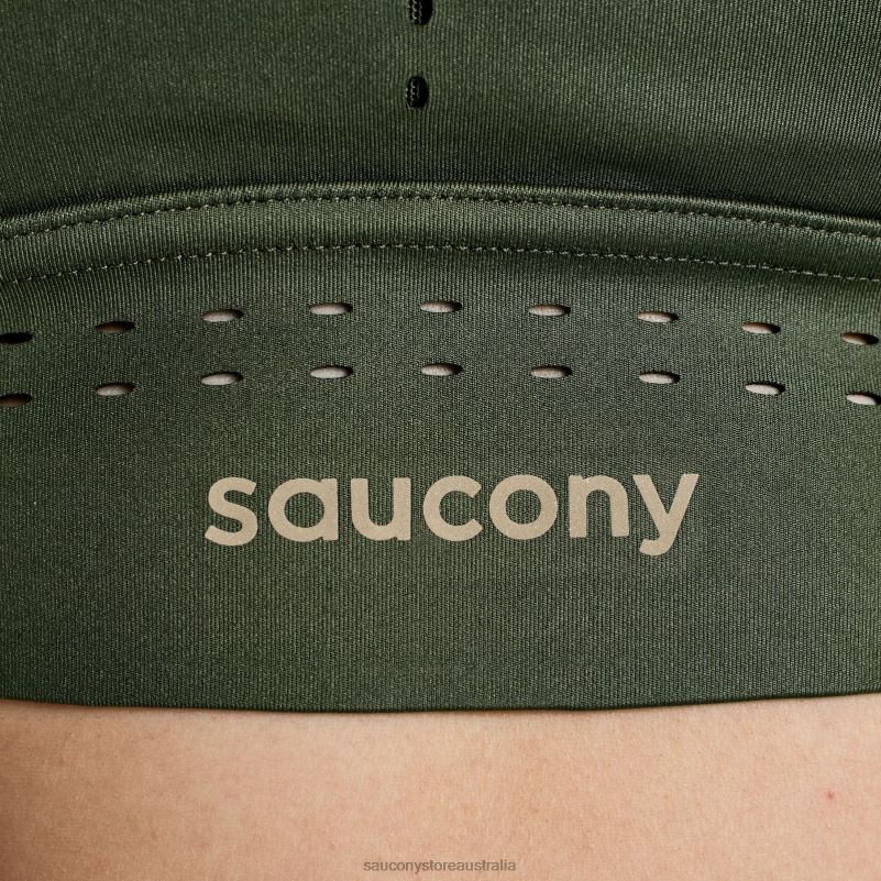 Saucony Women Pinnacle Bra Top 8460X803 Climbing Ivy