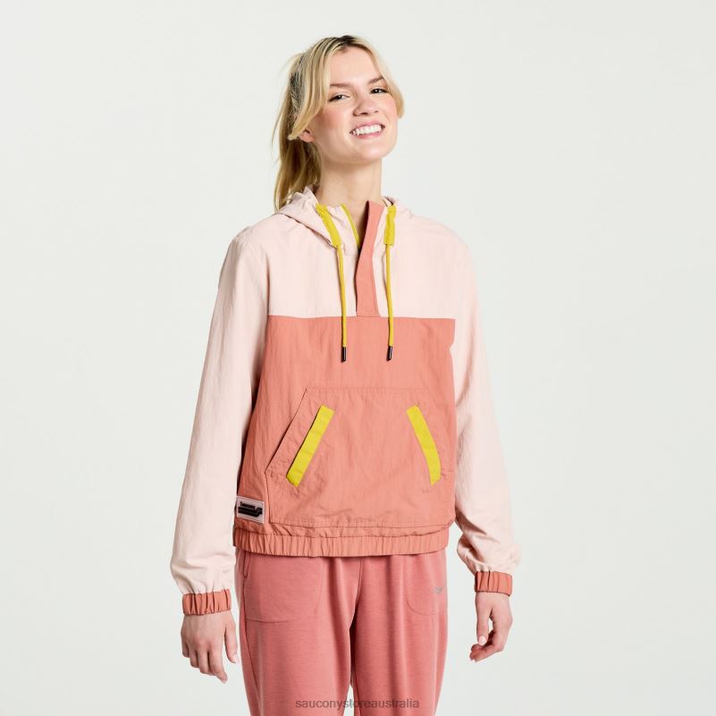 Saucony Women Rested Anorak 8460X712 Sepia Rose