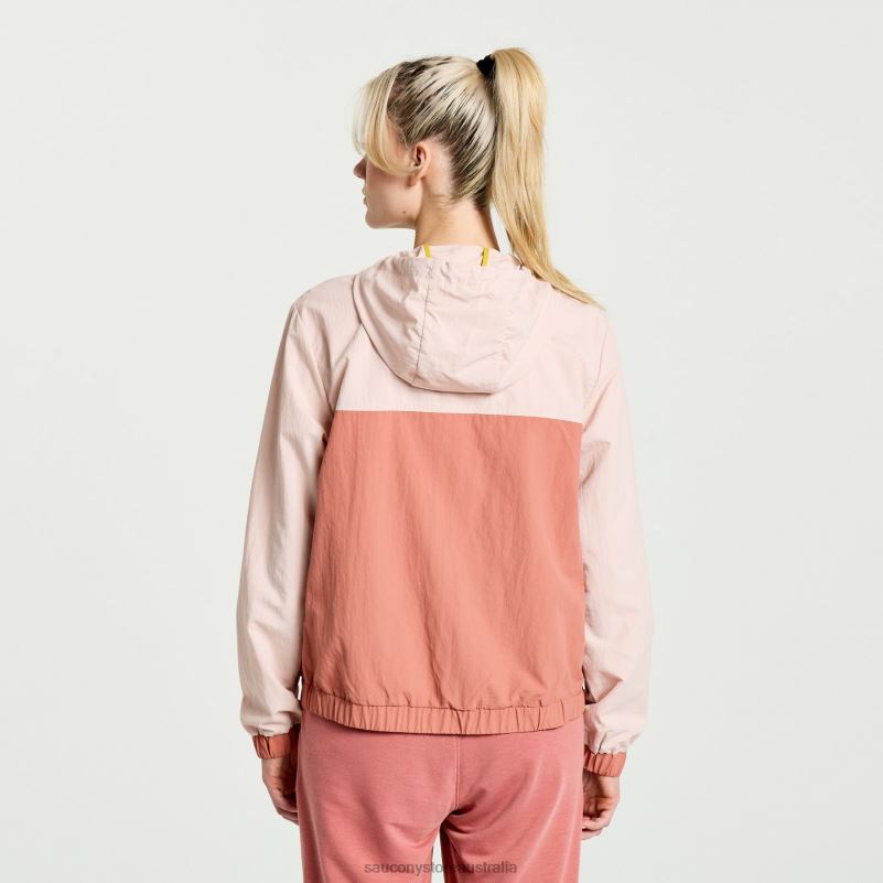 Saucony Women Rested Anorak 8460X712 Sepia Rose