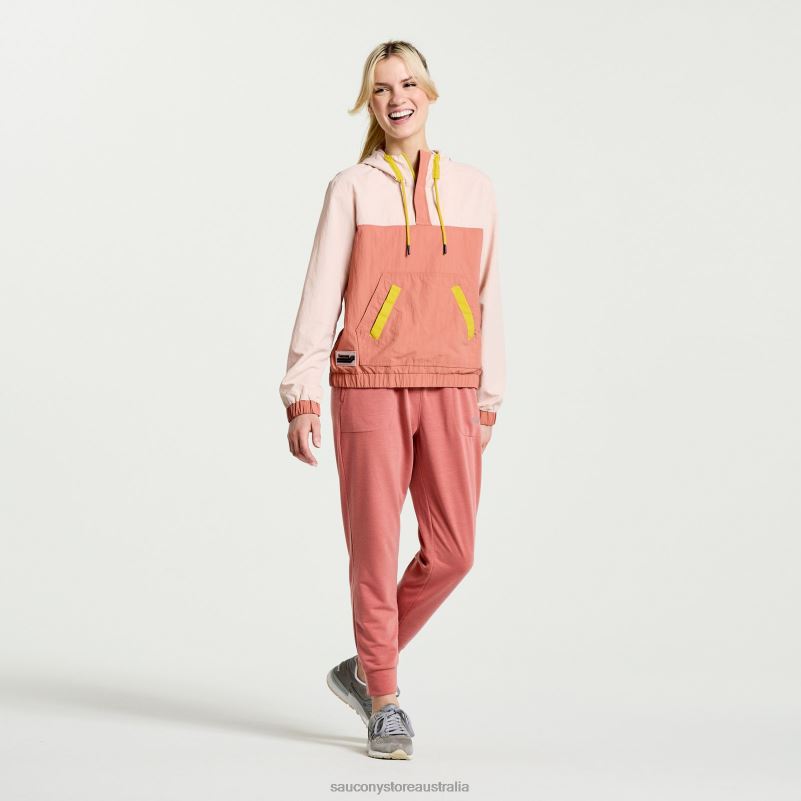 Saucony Women Rested Anorak 8460X712 Sepia Rose