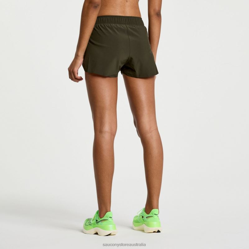 Saucony Women Elite Split Short 8460X825 Umbra
