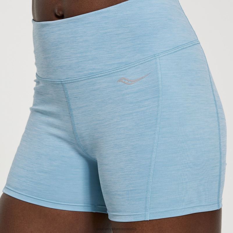 Saucony Women Fortify 3 Hot Short 8460X820 Rainfall Heather