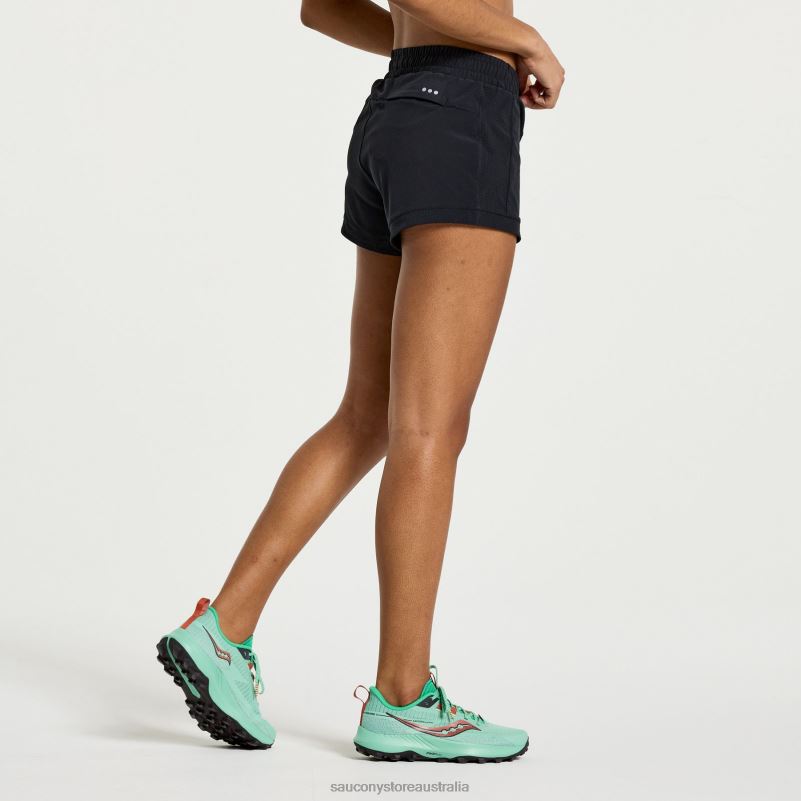 Saucony Women Outpace 2.5 Split Short 8460X835 Black