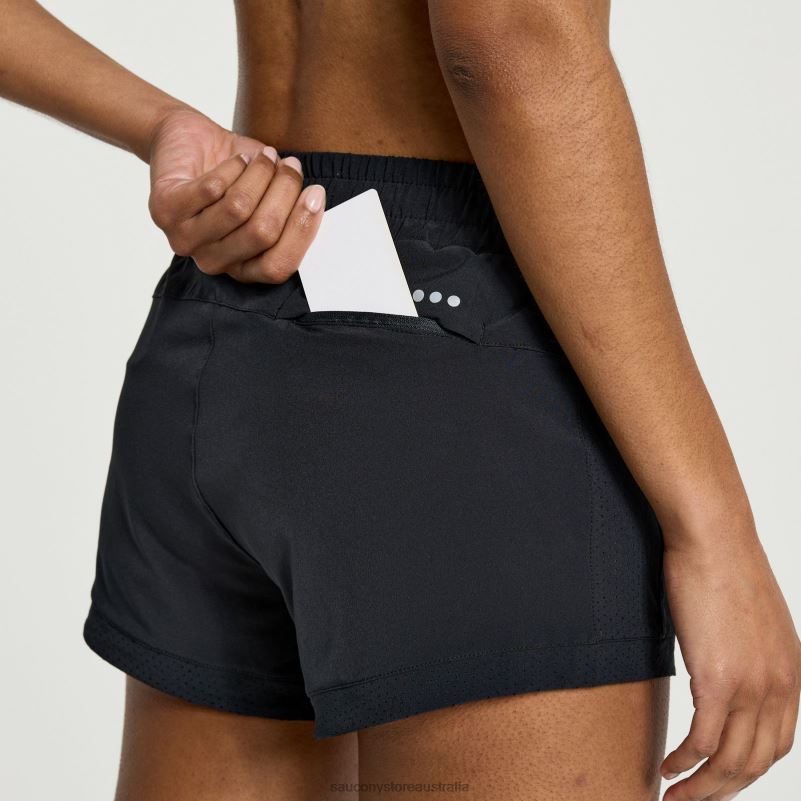 Saucony Women Outpace 2.5 Split Short 8460X835 Black