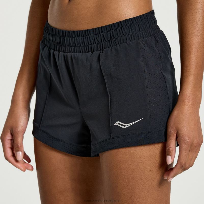 Saucony Women Outpace 2.5 Split Short 8460X835 Black