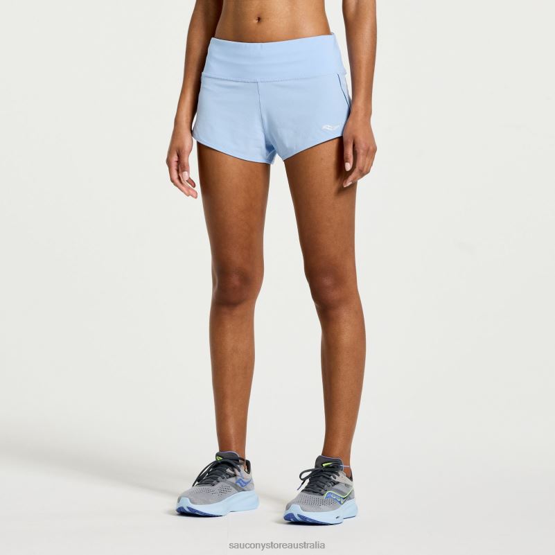 Saucony Women Outpace 2.5 Split Short 8460X836 Ether