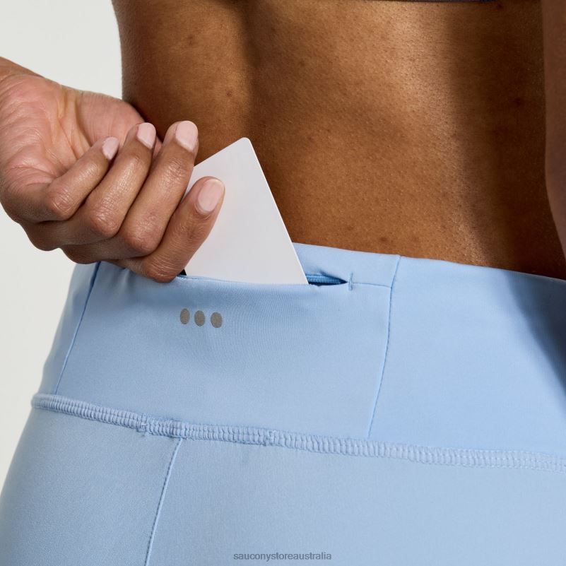 Saucony Women Outpace 2.5 Split Short 8460X836 Ether