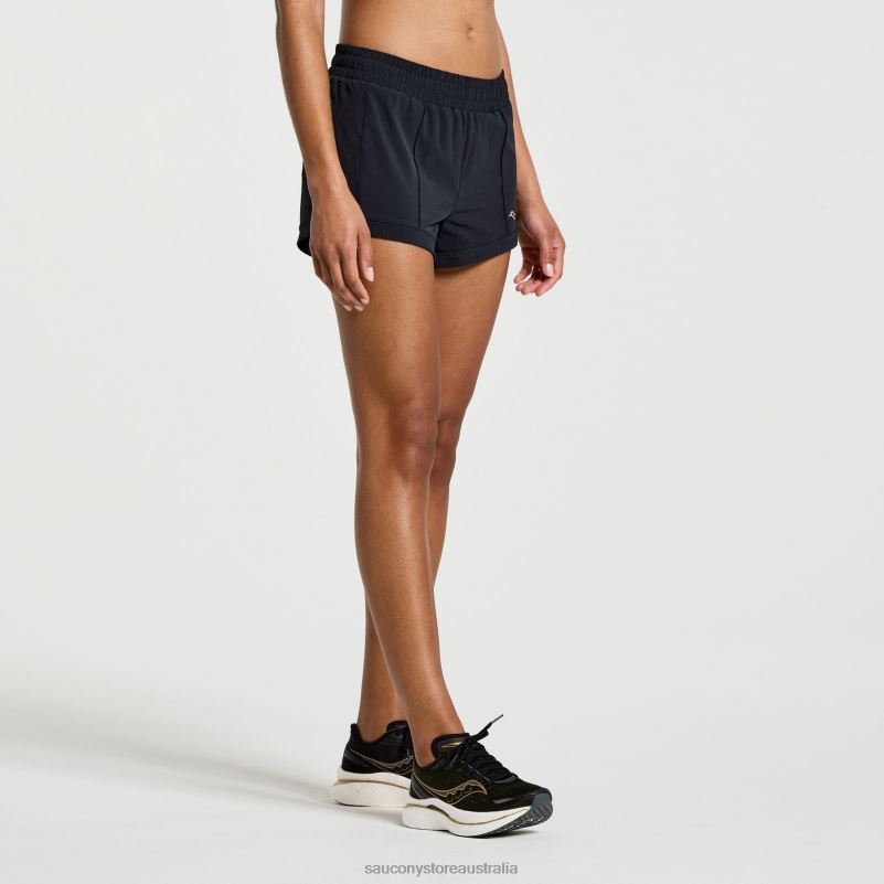 Saucony Women Outpace 3 Short 8460X841 Black