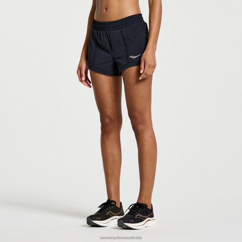 Saucony Women Outpace 3 Short 8460X841 Black